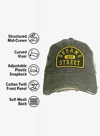 Sesame Street Pill Arc Vintage Cotton Twill Trucker Cap