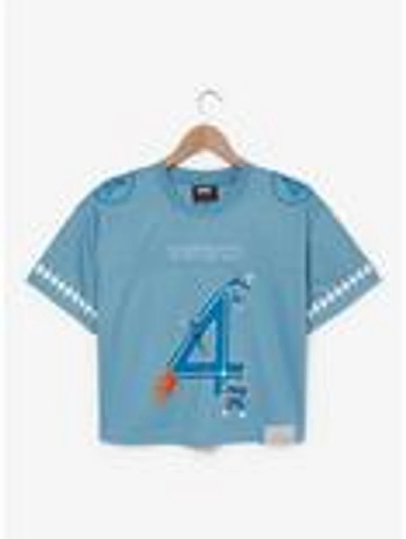 Marvel The Fantastic Four: First Steps Sue Storm Women's Cropped Football Jersey - BoxLunch Exclusive