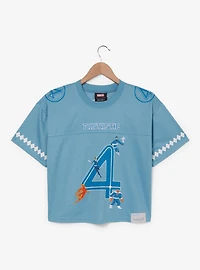 Marvel The Fantastic Four: First Steps Sue Storm Women's Cropped Football Jersey - BoxLunch Exclusive