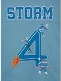 Marvel The Fantastic Four: First Steps Sue Storm Women's Cropped Football Jersey - BoxLunch Exclusive