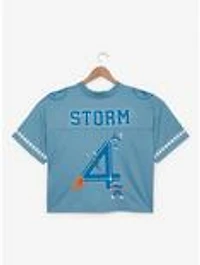 Marvel The Fantastic Four: First Steps Sue Storm Women's Plus Cropped Football Jersey - BoxLunch Exclusive