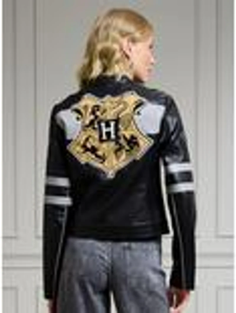 Harry Potter Hogwarts Moto Women's Faux Leather Jacket - BoxLunch Exclusive