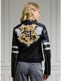 Harry Potter Hogwarts Moto Women's Faux Leather Jacket - BoxLunch Exclusive