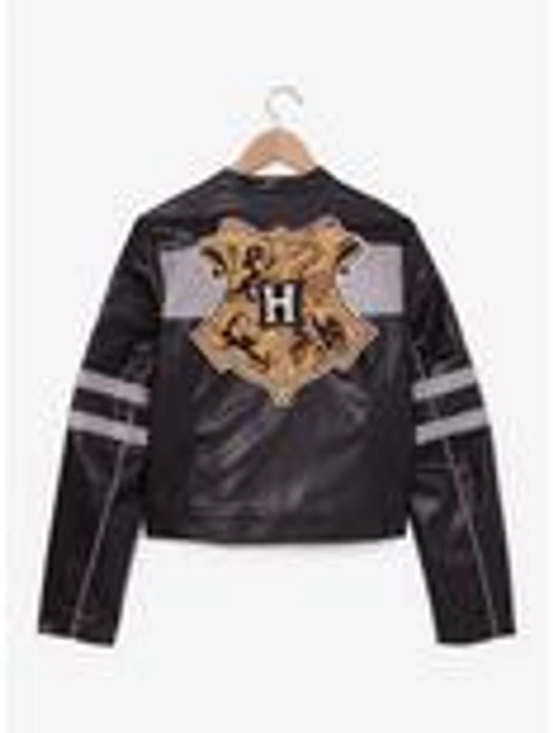 Harry Potter Hogwarts Moto Women's Faux Leather Jacket - BoxLunch Exclusive
