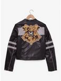 Harry Potter Hogwarts Moto Women's Faux Leather Jacket - BoxLunch Exclusive