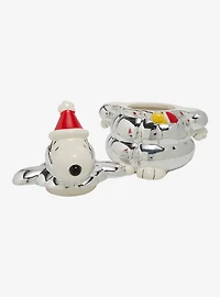 Peanuts Snoopy Chrome Puffer Cookie Jar