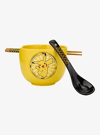 Pokémon Pikachu Ramen Bowl, Chopsticks, & Spoon Set