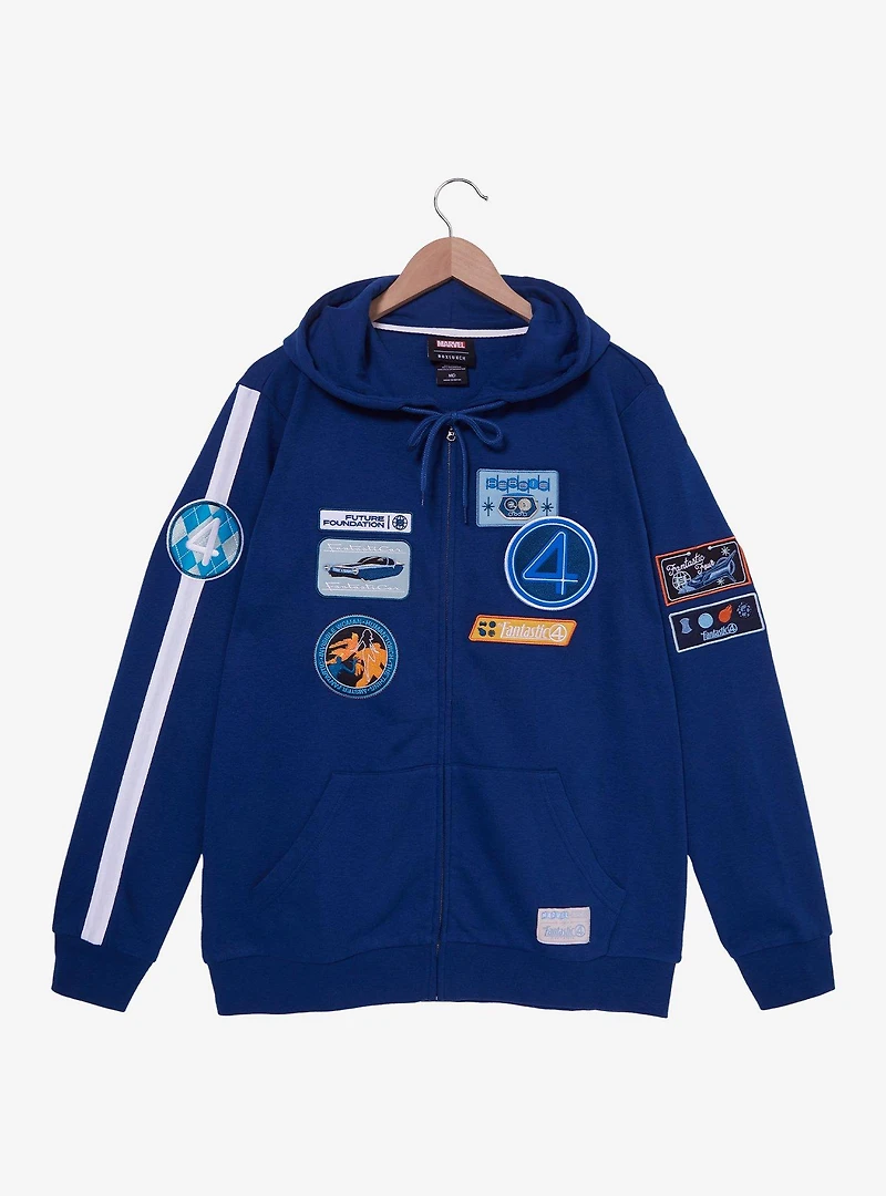 Marvel The Fantastic Four: First Steps Icon Patches Hoodie - BoxLunch Exclusive