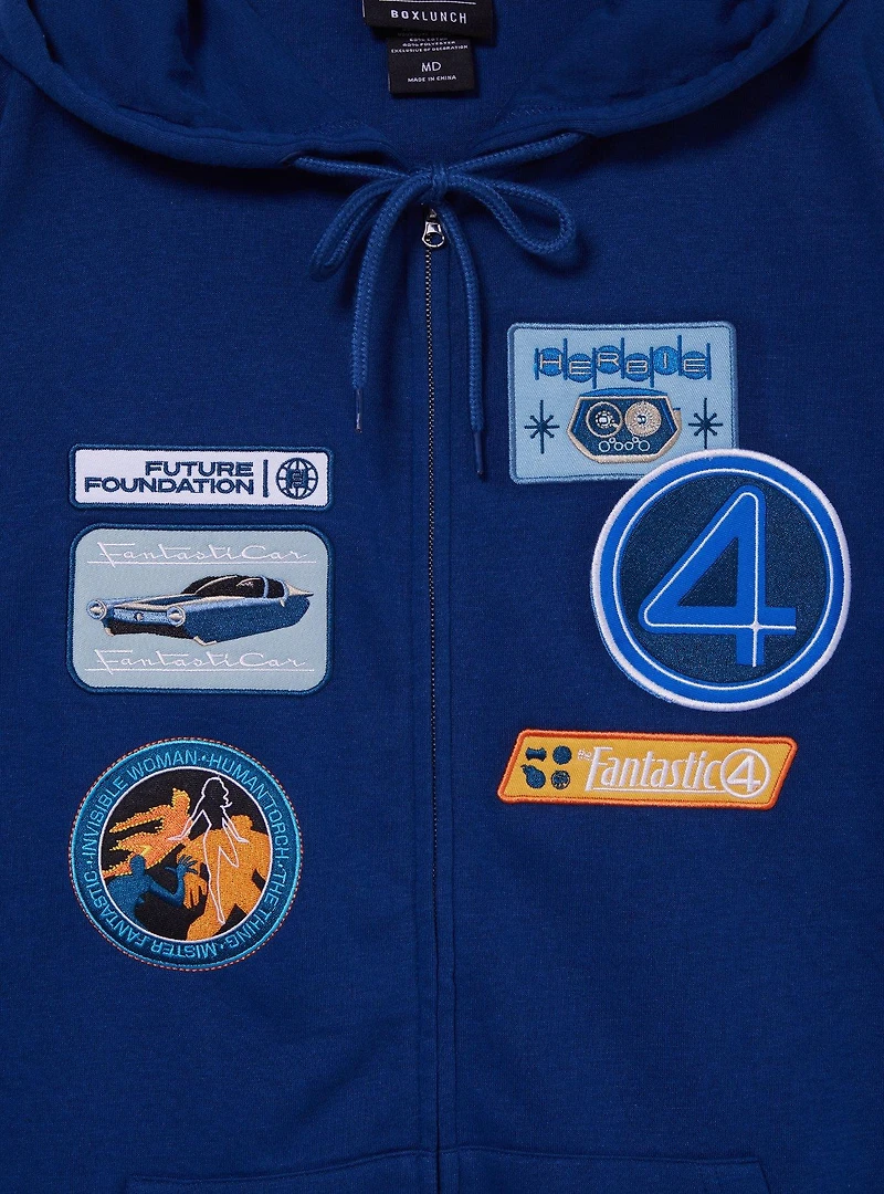 Marvel The Fantastic Four: First Steps Icon Patches Hoodie - BoxLunch Exclusive