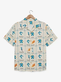 Marvel Fantastic Four: First Steps Characters Allover Print Woven Button-Up - BoxLunch Exclusive