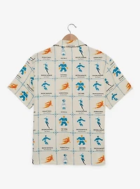 Marvel Fantastic Four: First Steps Characters Allover Print Woven Button-Up - BoxLunch Exclusive