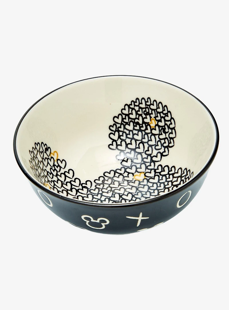Disney Mickey Mouse Wax Resist Silhouettes Small Bowl