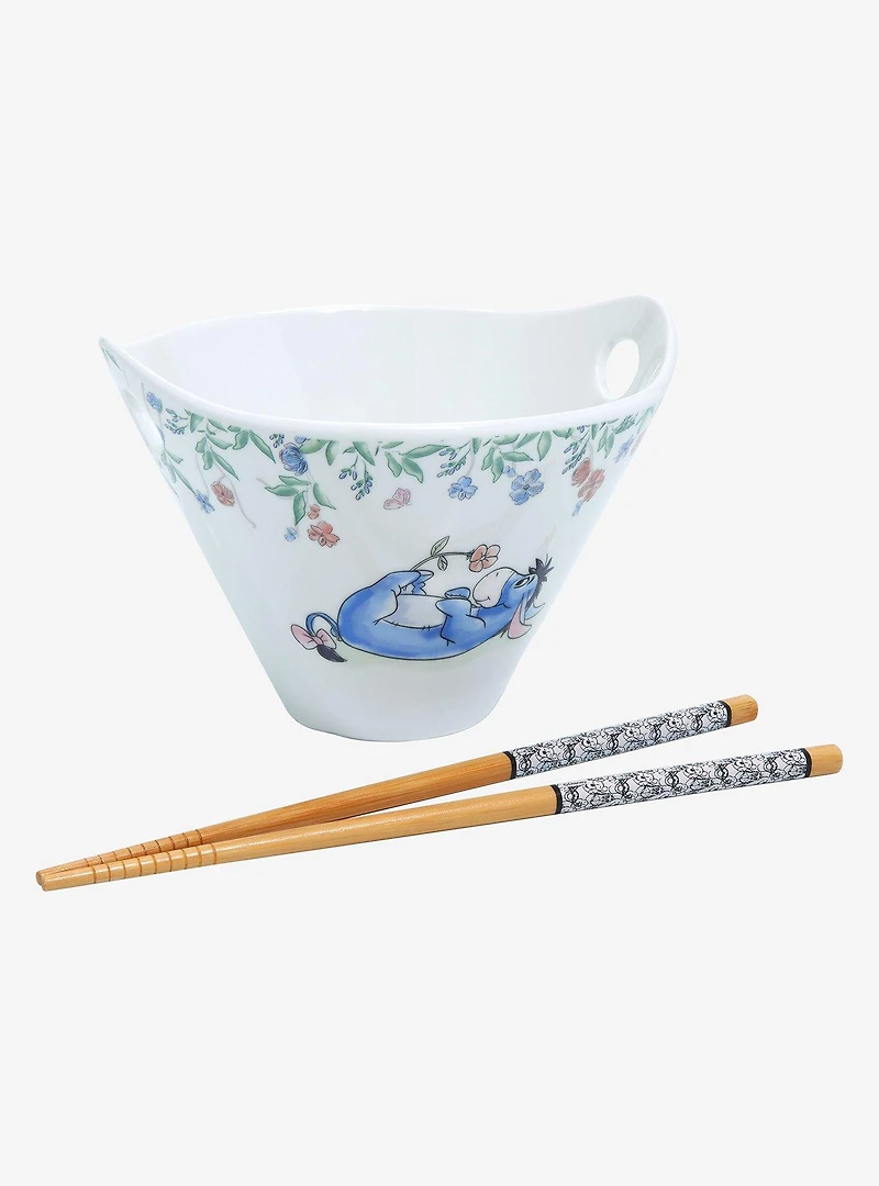 Disney Winnie the Pooh Eeyore & Pooh Bear Springtime Ramen Bowl Set