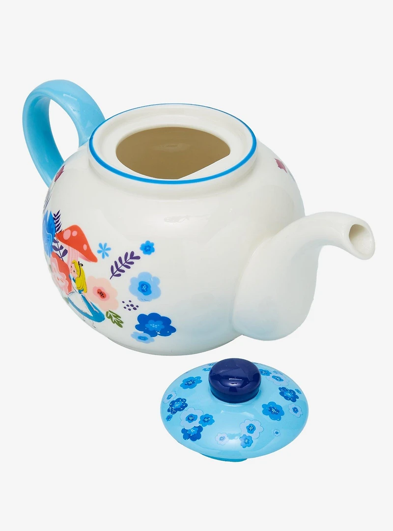 Disney Alice in Wonderland Floral Teapot