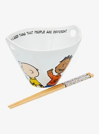 Peanuts Gang Ramen Bowl with Chopsticks