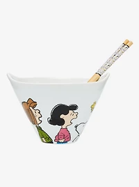 Peanuts Gang Ramen Bowl with Chopsticks