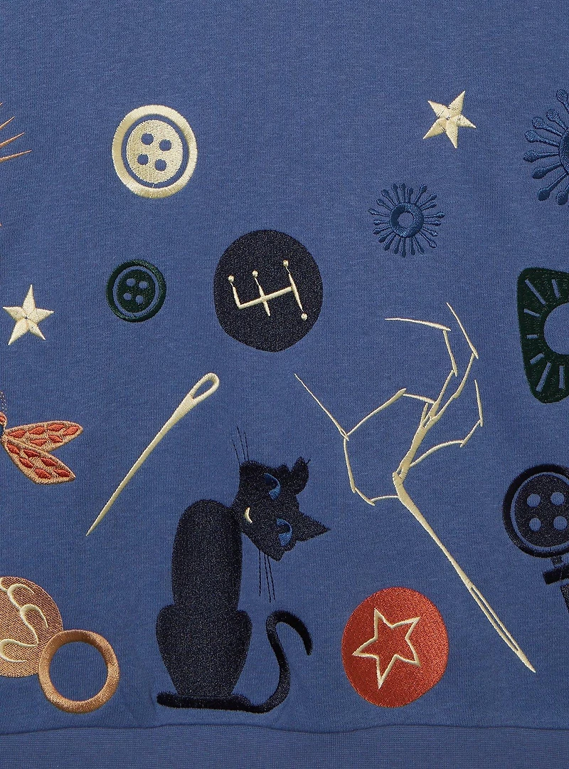 Coraline Icons Embroidered Crewneck - BoxLunch Exclusive