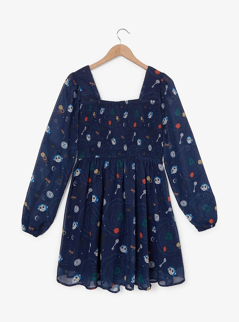 Coraline Icons Chiffon Dress — BoxLunch Exclusive