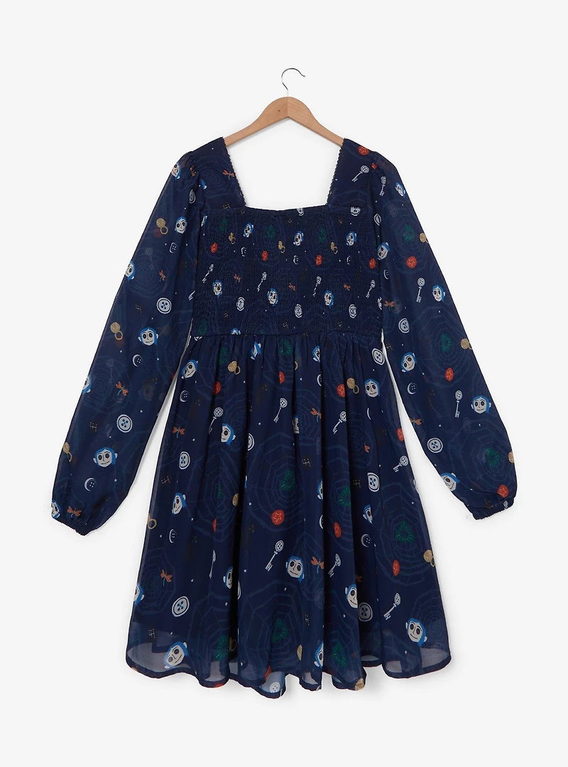 Coraline Icons Plus Chiffon Dress — BoxLunch Exclusive