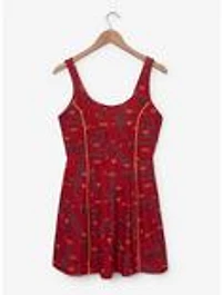 Disney Pixar Cars Lightning McQueen Icons Allover Print Active Dress - BoxLunch Exclusive