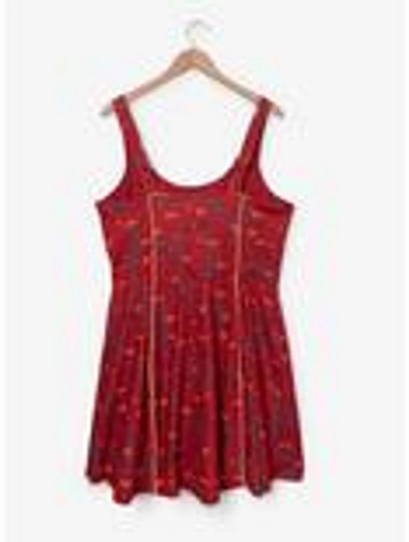 Disney Pixar Cars Lightning McQueen Icons Allover Print Plus Active Dress - BoxLunch Exclusive