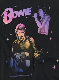 David Bowie Rainbow Gradient Women's Crop Top T-Shirt