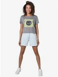 Sony and Cher Retro Circle Logo Women's Crop Top T-Shirt