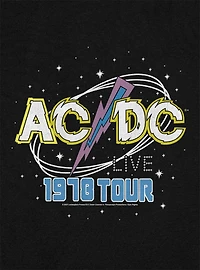 AC/DC Live Cap Sleeve Baby Rib Women's Crop Top