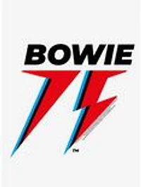 David Bowie 75 Logo Cap Sleeve Baby Rib Women's Crop Top