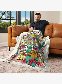 Garfield Peace Love Lasagna 50x60" Silk Touch Throw Blanket