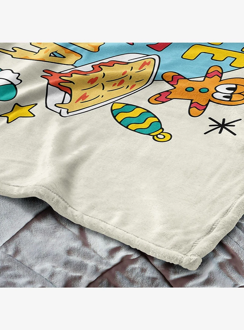 Garfield Peace Love Lasagna 50x60" Silk Touch Throw Blanket