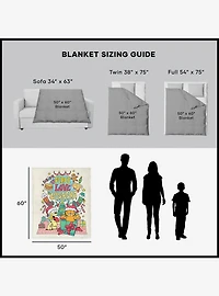 Garfield Peace Love Lasagna 50x60" Silk Touch Throw Blanket