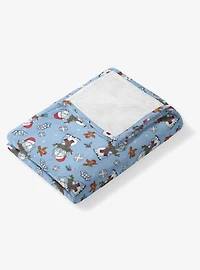 Garfield Snowman Garf 50x60" Silk Touch Throw Blanket