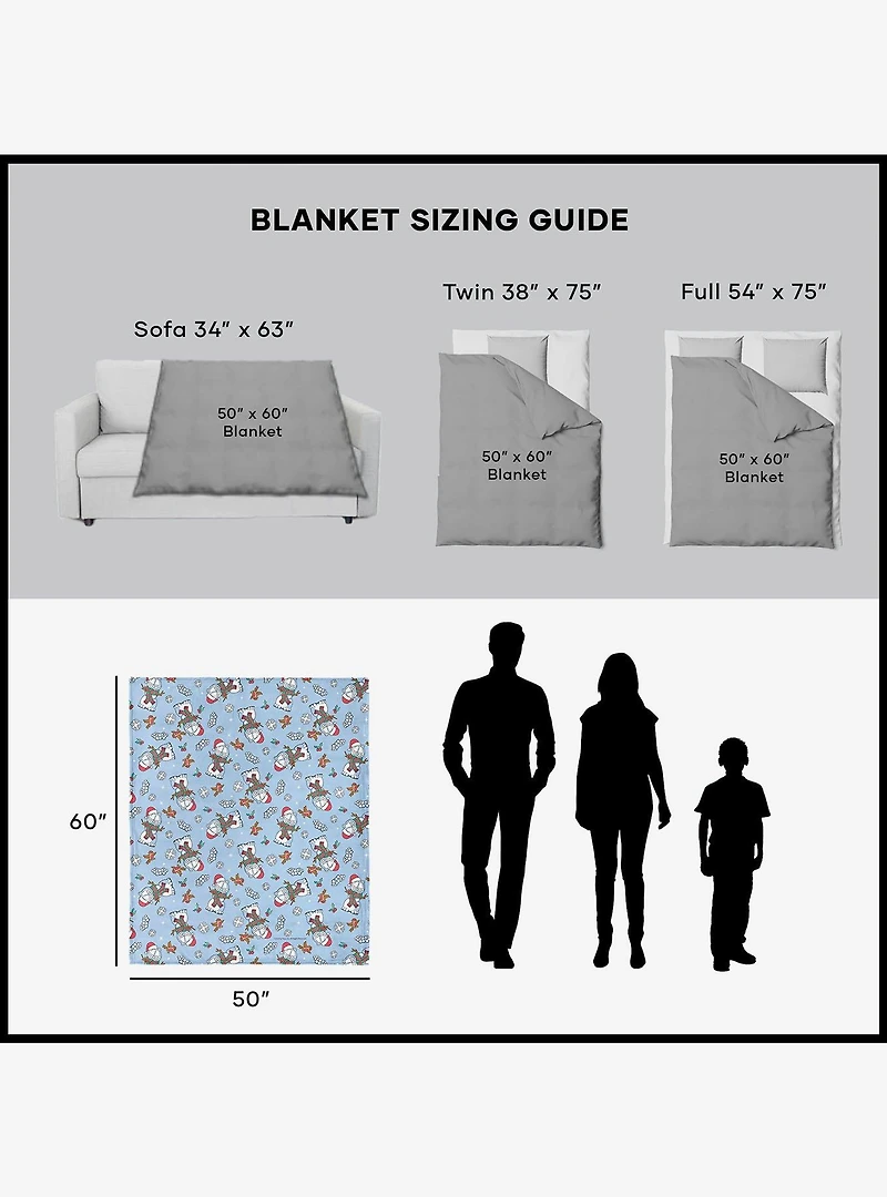 Garfield Snowman Garf 50x60" Silk Touch Throw Blanket