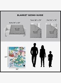 The Smurfs Winter Bash 50x60" Silk Touch Throw Blanket