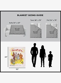 The Wizard of Oz Cast Poster Silk Touch Throw Blanket
