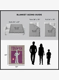 The Wizard of Oz Clockwork Heart Silk Touch Throw Blanket