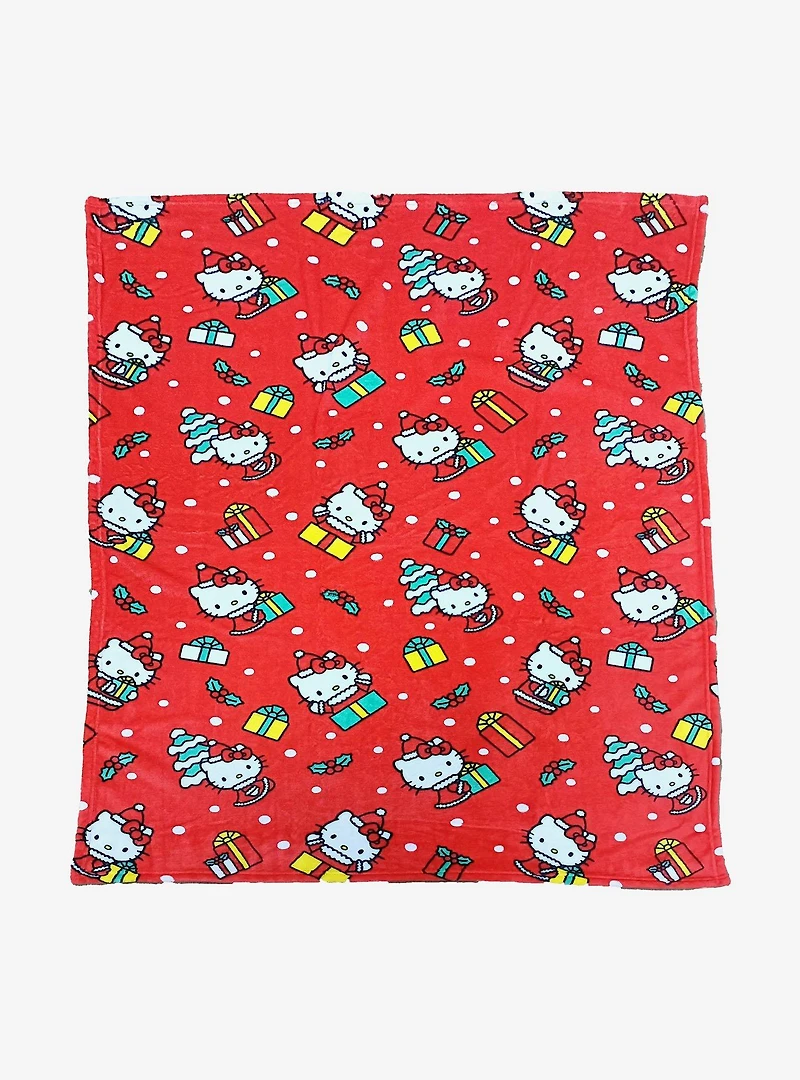 Hello Kitty Gifty Kitty Hugger Pillow & Throw Blanket Set