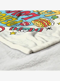 Garfield Peace Love Lasagna Silk Touch Sherpa Throw Blanket