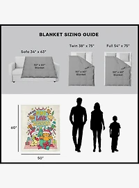 Garfield Peace Love Lasagna Silk Touch Sherpa Throw Blanket
