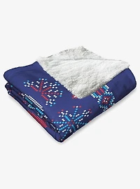 The Smurfs Merry Smurfy Silk Touch Sherpa Throw Blanket