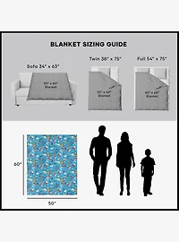 The Smurfs Smurfy Christmas Silk Touch Sherpa Throw Blanket