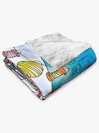 The Smurfs Winter Bash Silk Touch Sherpa Throw Blanket
