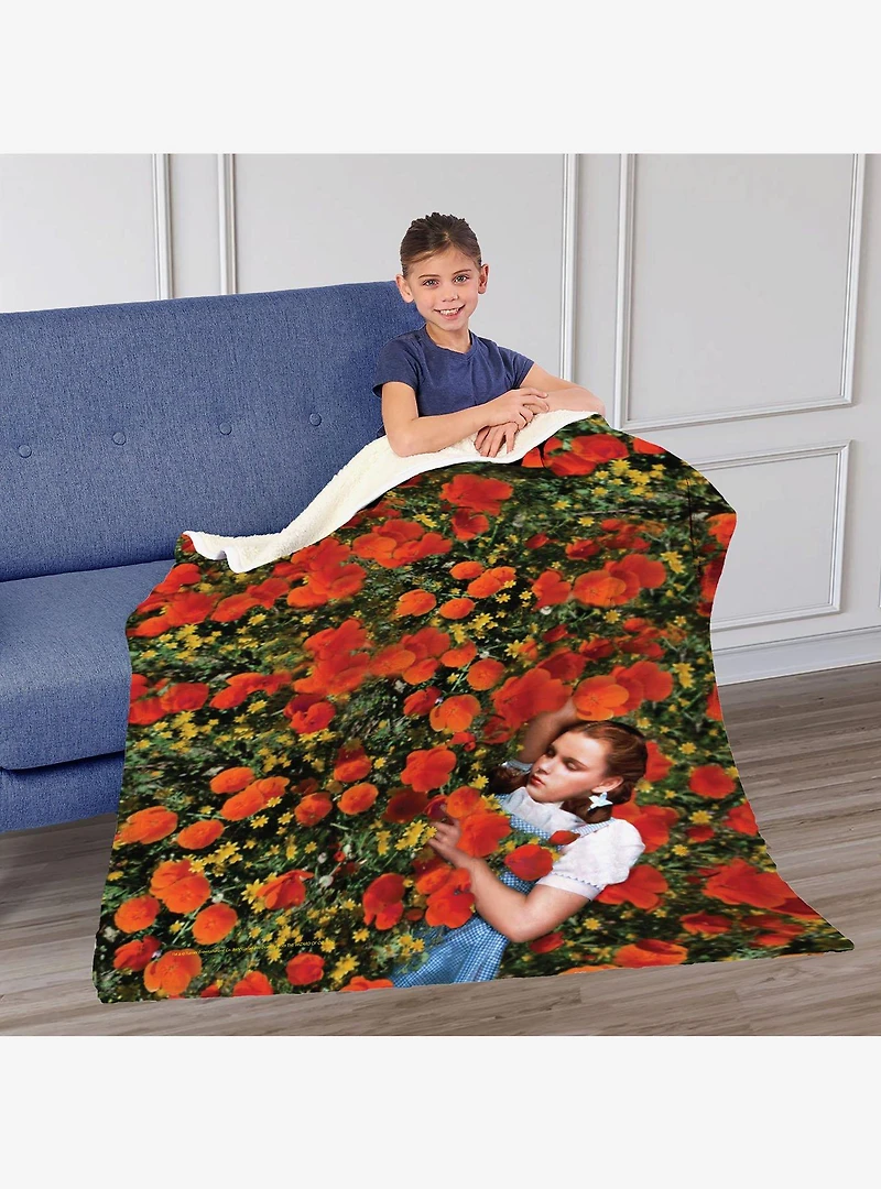 The Wizard of Oz Not In Kansas Silk Sherpa Touch Throw Blanket