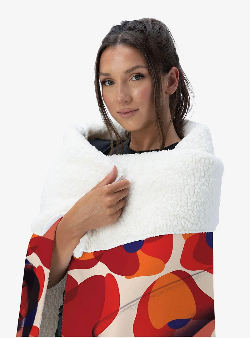 The Wizard of Oz Floral Wonder Silk Touch Sherpa Throw Blanket