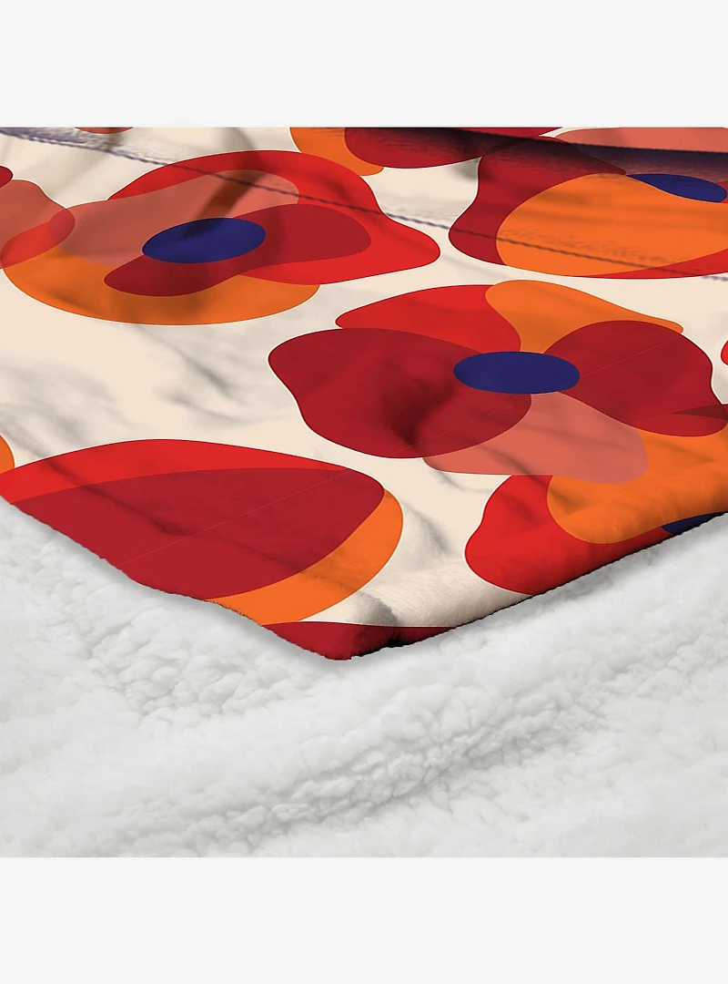 The Wizard of Oz Floral Wonder Silk Touch Sherpa Throw Blanket