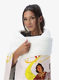 The Wizard of Oz Cast Poster Silk Touch Sherpa Throw Blanket