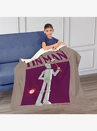 The Wizard of Oz Clockwork Heart Silk Touch Sherpa Throw Blanket