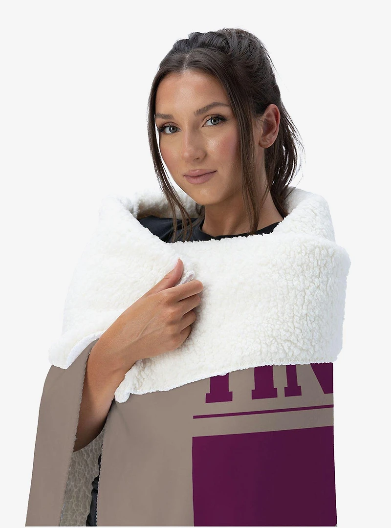 The Wizard of Oz Clockwork Heart Silk Touch Sherpa Throw Blanket