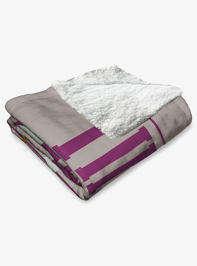 The Wizard of Oz Clockwork Heart Silk Touch Sherpa Throw Blanket